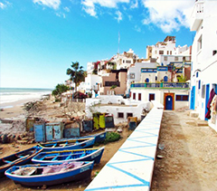 location véhicule Agadir : plage de taghazout
